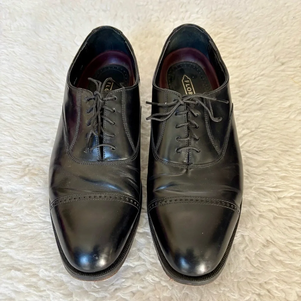 Florsheim Black Leather Oxford Men’s Shoes size 8 D